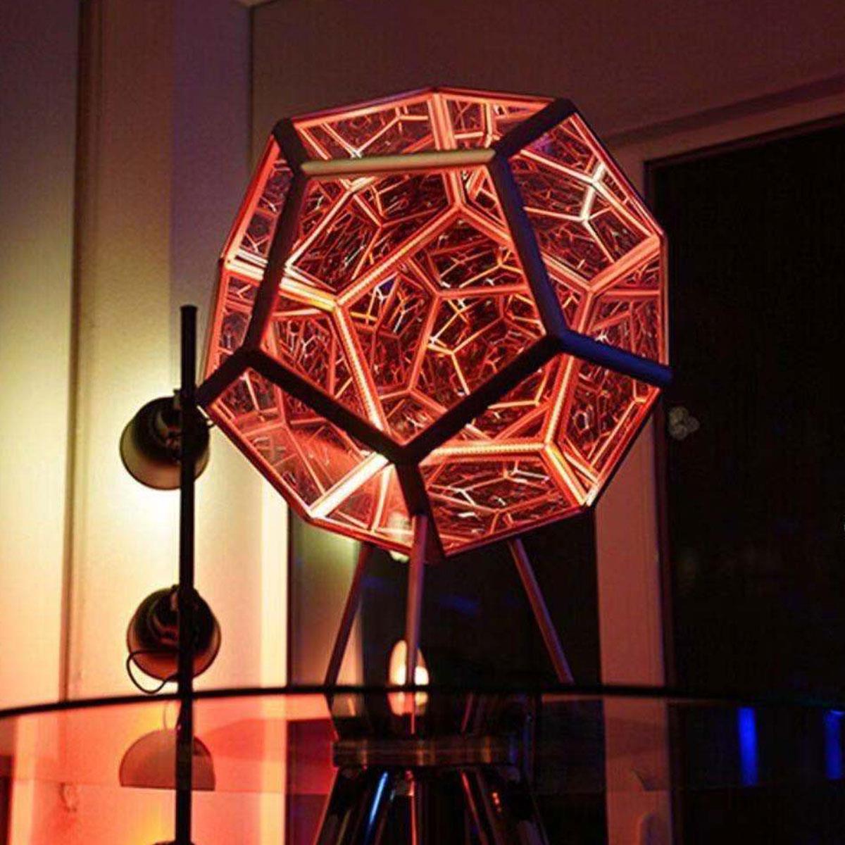 Infinite Dodecahedron Color Art Light