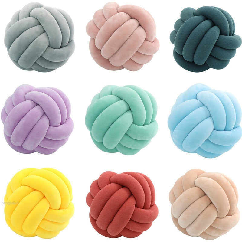 Knotted Ball Throw Pillow